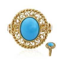 Bague en or et Turquoise arizona
