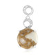 Pendentif en argent et Quartz Dinosaure