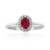 Bague en or et Rubis AAA du Mozambique