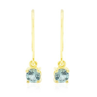 Boucles d'oreilles en or et Tourmaline Paraïba du Nigeria