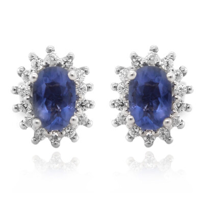 Boucles d'oreilles en argent et Fluorite à couleur changeante