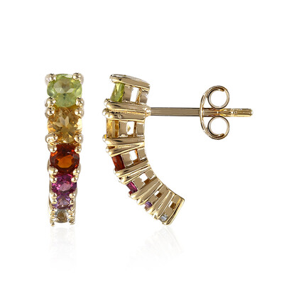 Boucles d'oreilles en argent et Péridot de Birmanie