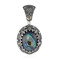 Pendentif en argent et Coquillage d'Abalone (Annette classic)