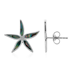 Boucles d'oreilles en argent et Coquillage d'Abalone