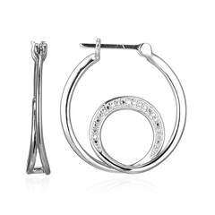 Boucles d'oreilles en argent et Diamant I3 (I)