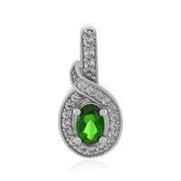 Pendentif en argent et Diopside de Russie