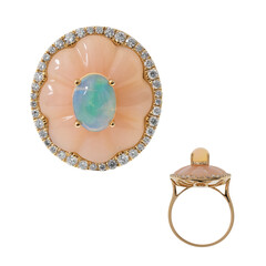 Bague en or et Opale Welo AAA (CIRARI)