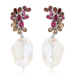 Boucles d'oreilles en argent et Perle de culture d'eau douce (Dallas Prince Designs)