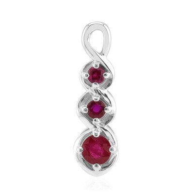 Pendentif en argent et Rubis de Birmanie (Pallanova)