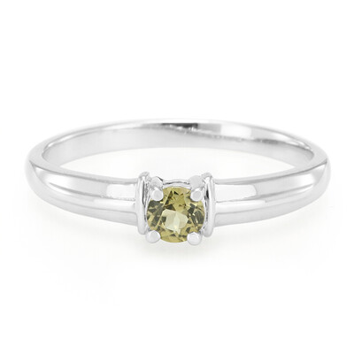 Bague en argent et Tourmaline cuprifère