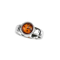 Bague en argent et Ambre baltique