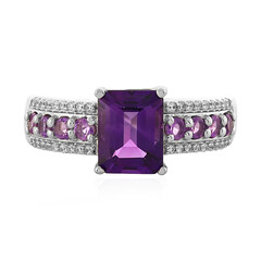 Bague en argent et Améthyste de Bolivie