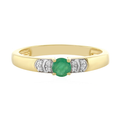 Bague en argent et Emeraude du Brésil