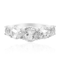Bague en argent et Topaze blanche