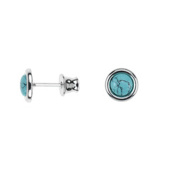 Boucles d'oreilles en argent et Turquoise