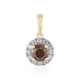 Pendentif en or et Diamant rouge I2