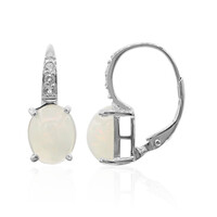 Boucles d'oreilles en argent et Opale Welo