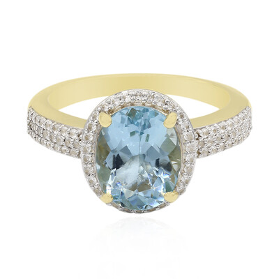 Bague en or et Aigue-marine de Medina