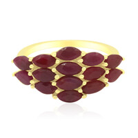 Bague en argent et Rubis