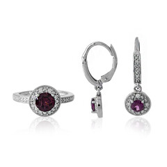 Bague en argent et Grenat Rhodolite