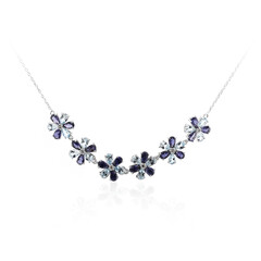 Collier en argent et Iolite