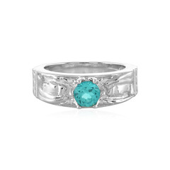 Bague en argent et Apatite bleue
