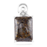 Pendentif en argent et Quartz Dinosaure