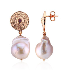 Boucles d'oreilles en argent et Perle de culture d'eau douce (TPC)