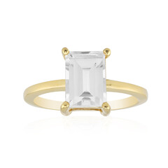 Bague en argent et Topaze blanche