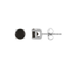 Boucles d'oreilles en argent et Onyx noir