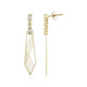 Boucles d'oreilles en or et Zircon (Ornaments by de Melo)
