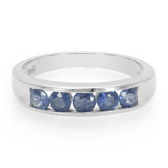 Bague pour homme en argent et Saphir de Kanchanaburi