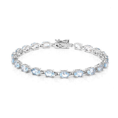 Bracelet en argent et Topaze bleu ciel