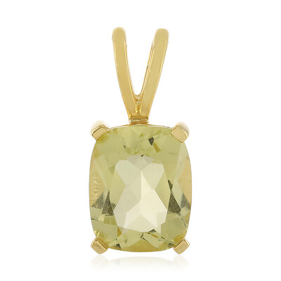 Pendentif en argent et Quartz citron