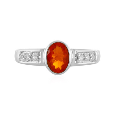 Bague en argent et Opale de Feu