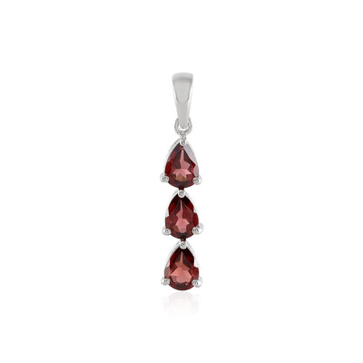 Pendentif en argent et Grenat du Mozambique