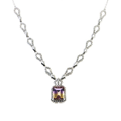 Collier en argent et Amétrine