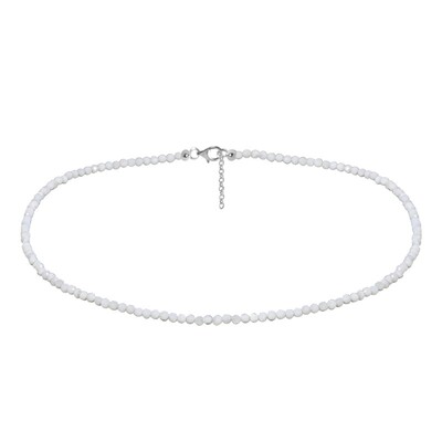 Collier en argent et Opale blanche