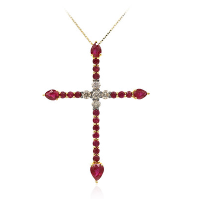 Collier en or et Rubis AAA du Mozambique (CIRARI)