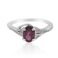 Bague en argent et Grenat Rhodolite