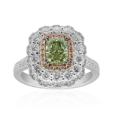 Bague en or et Diamant vert SI1 (CIRARI)