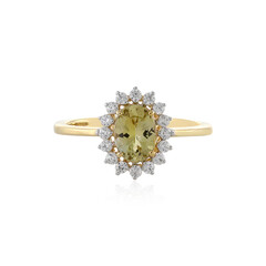 Bague en or et Tanzanite jaune