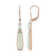 Boucles d'oreilles en argent et Calcédoine verte (KM by Juwelo)