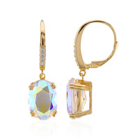 Boucles d'oreilles en argent et Quartz Rayon de Lune