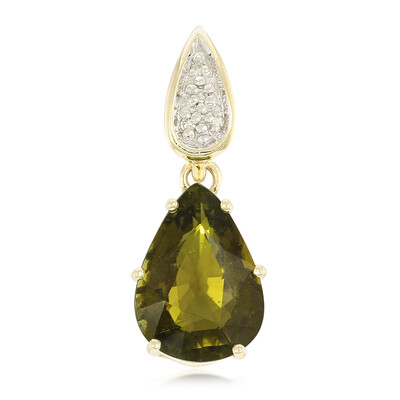 Pendentif en or et Tourmaline cuprifère