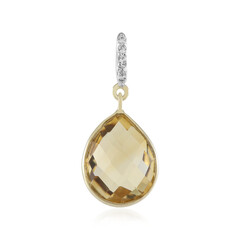 Pendentif en or et Citrine