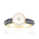 Bague en or et Perle blanche des mers du sud (Michelle Albala)
