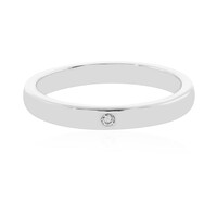 Bague en argent et Diamant I2 (H)
