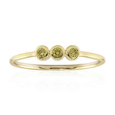 Bague en or et Diamant VS1 jaune (Annette)