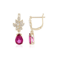 Boucles d'oreilles en or et Rubellite (AMAYANI)